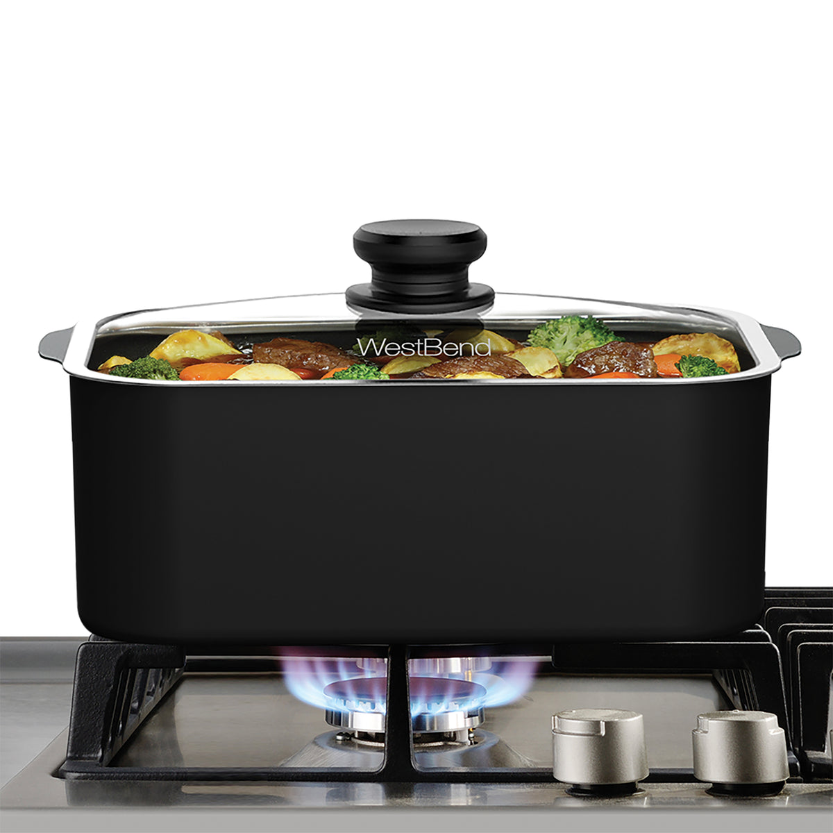 6 Qt. Black Slow Cooker with Non-Stick Surface J806983