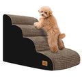 4-Step Corduroy Non-Slip High Density Foam Dog Steps Y487