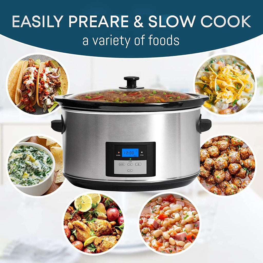 8.5 Quart Programmable Electric Slow Cooker D772