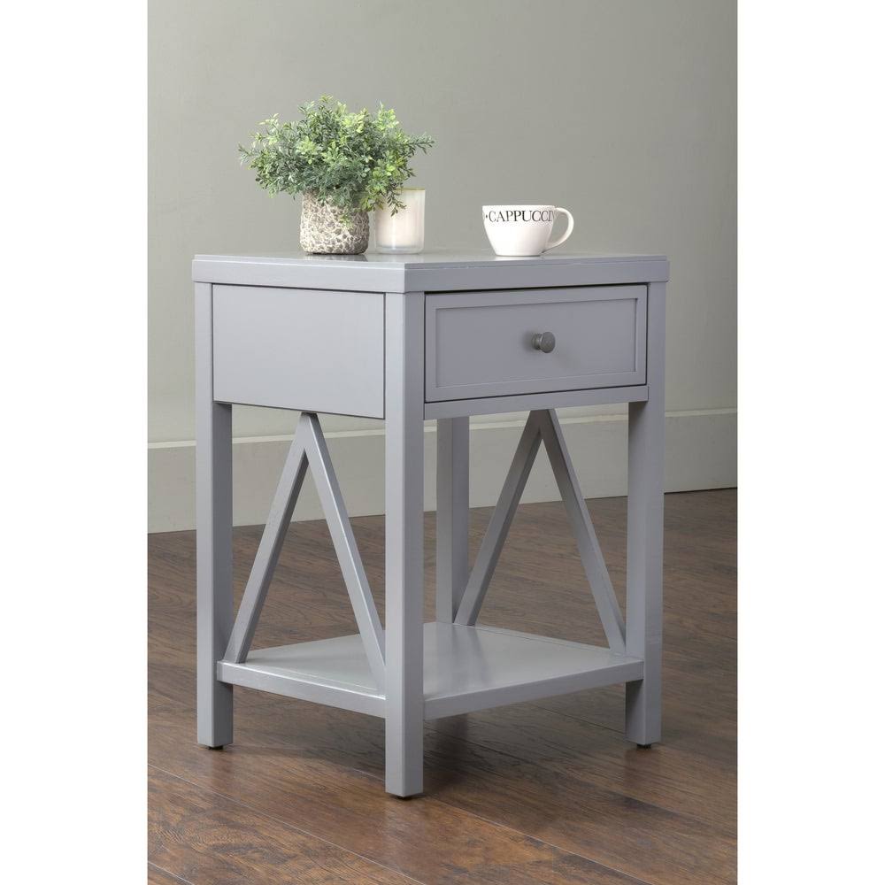 Acacia Wood End Table A10757