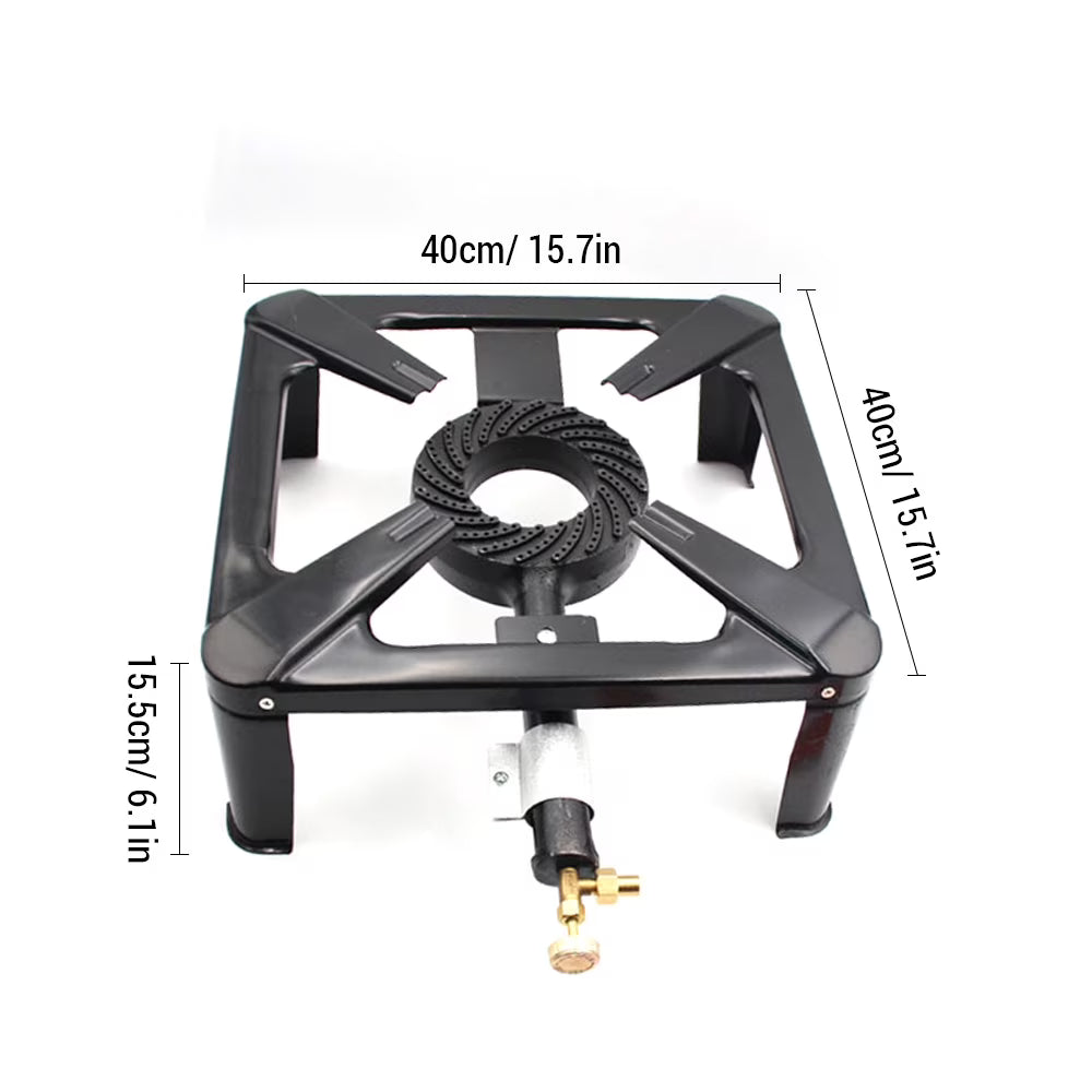 Cast Iron Camping Stove Portable Gas Stove Propane Stove Compact Cooktop U7874