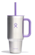 40 Oz Insulated Stainless Steel Travel Tumbler with Handle Lid and Straw L675906