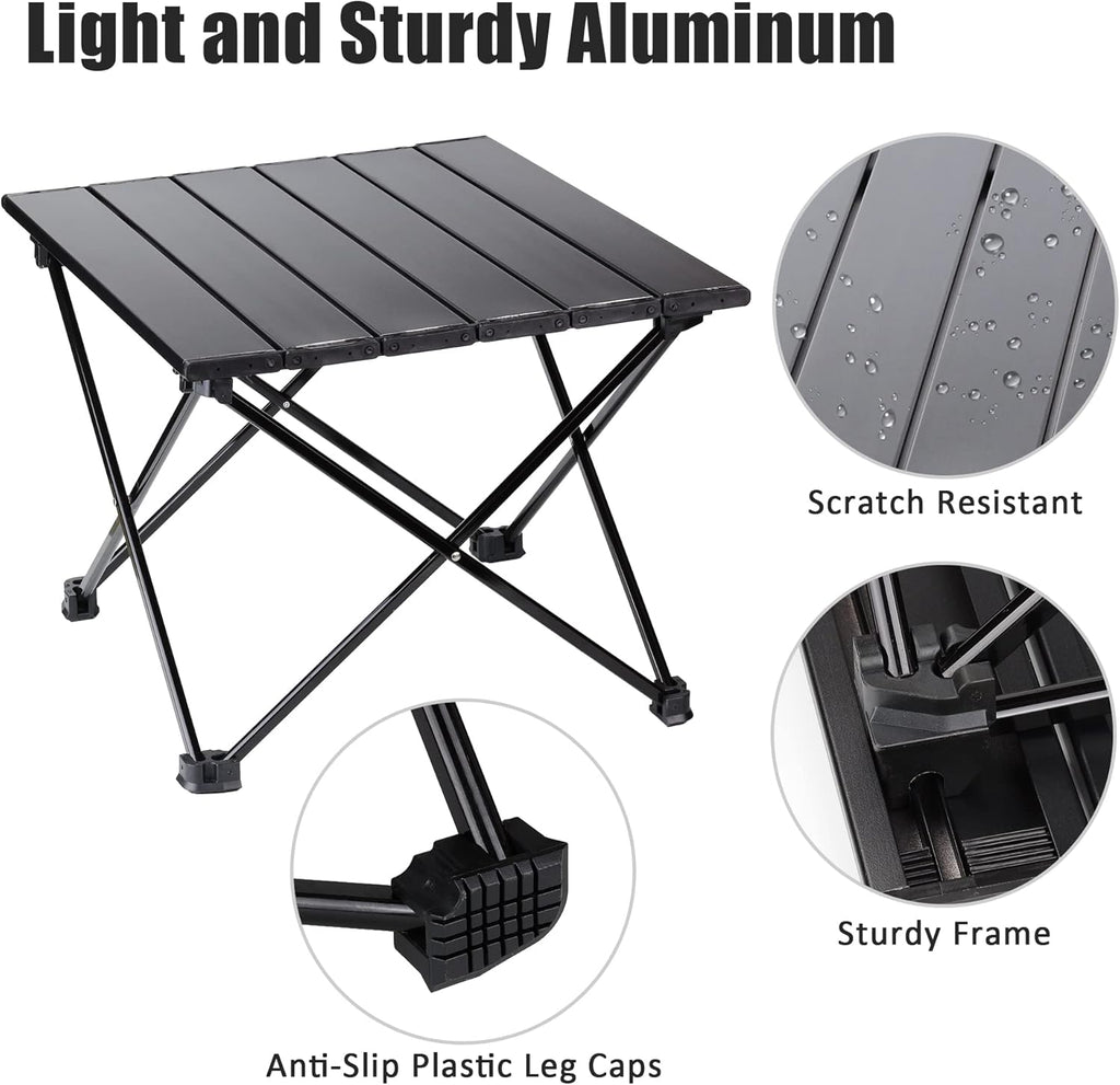 Folding Table 4 Foot Aluminum Alloy Camping Portable Table D3925