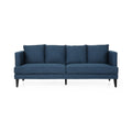 Navy Blue Fabric Sofa with Cushions N56103