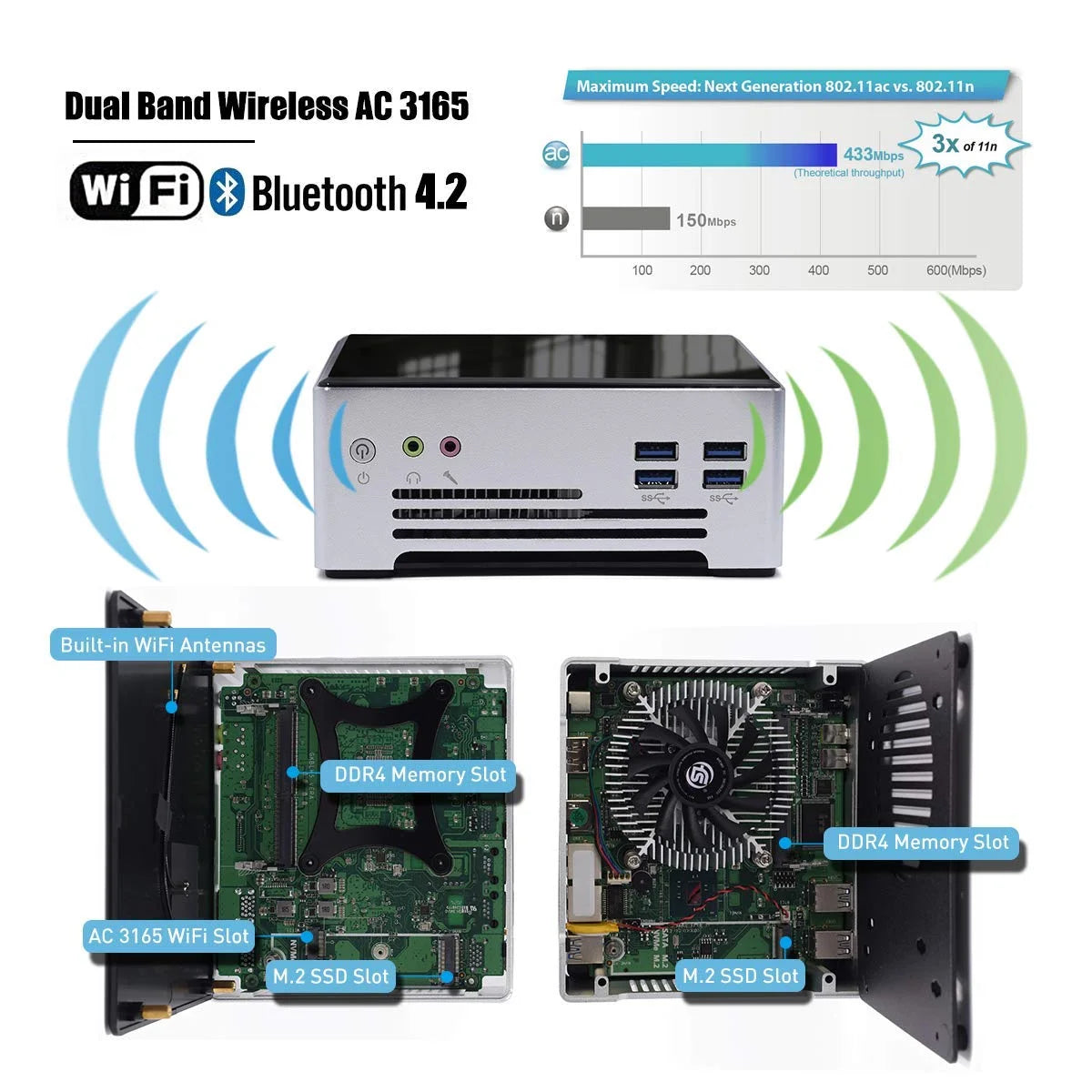 Mini PC Octa Core i9 10880H 16GB RAM 1TB SSD O78679