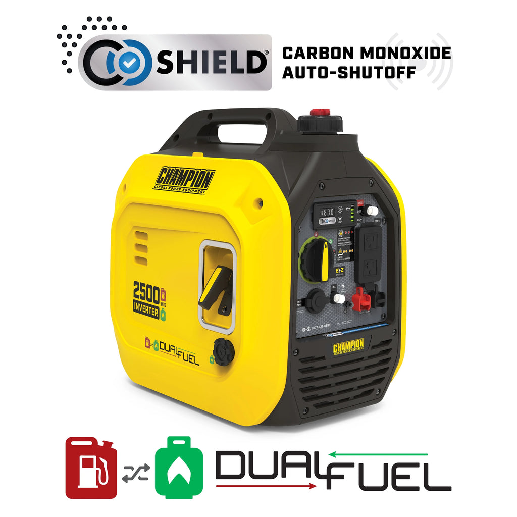 2500-Watt Dual Fuel Portable Inverter Generator B1512