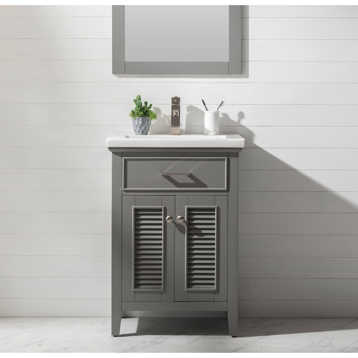 Gray Single Sink Vanity V57631