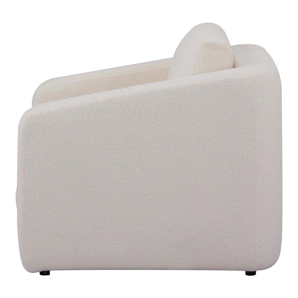 Ivory Polyester Sherpa Convertible Chair B4029