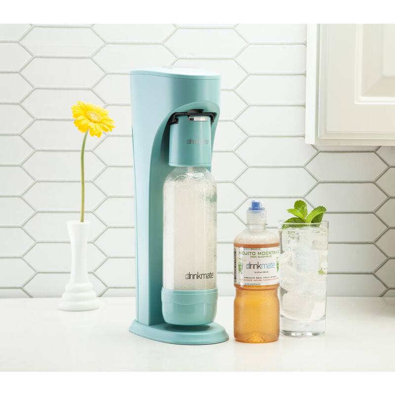 Sparkling Water Soda Maker Machine with 3 60L CO2 Cartridge, 1L and 0.5L Bottles B567151
