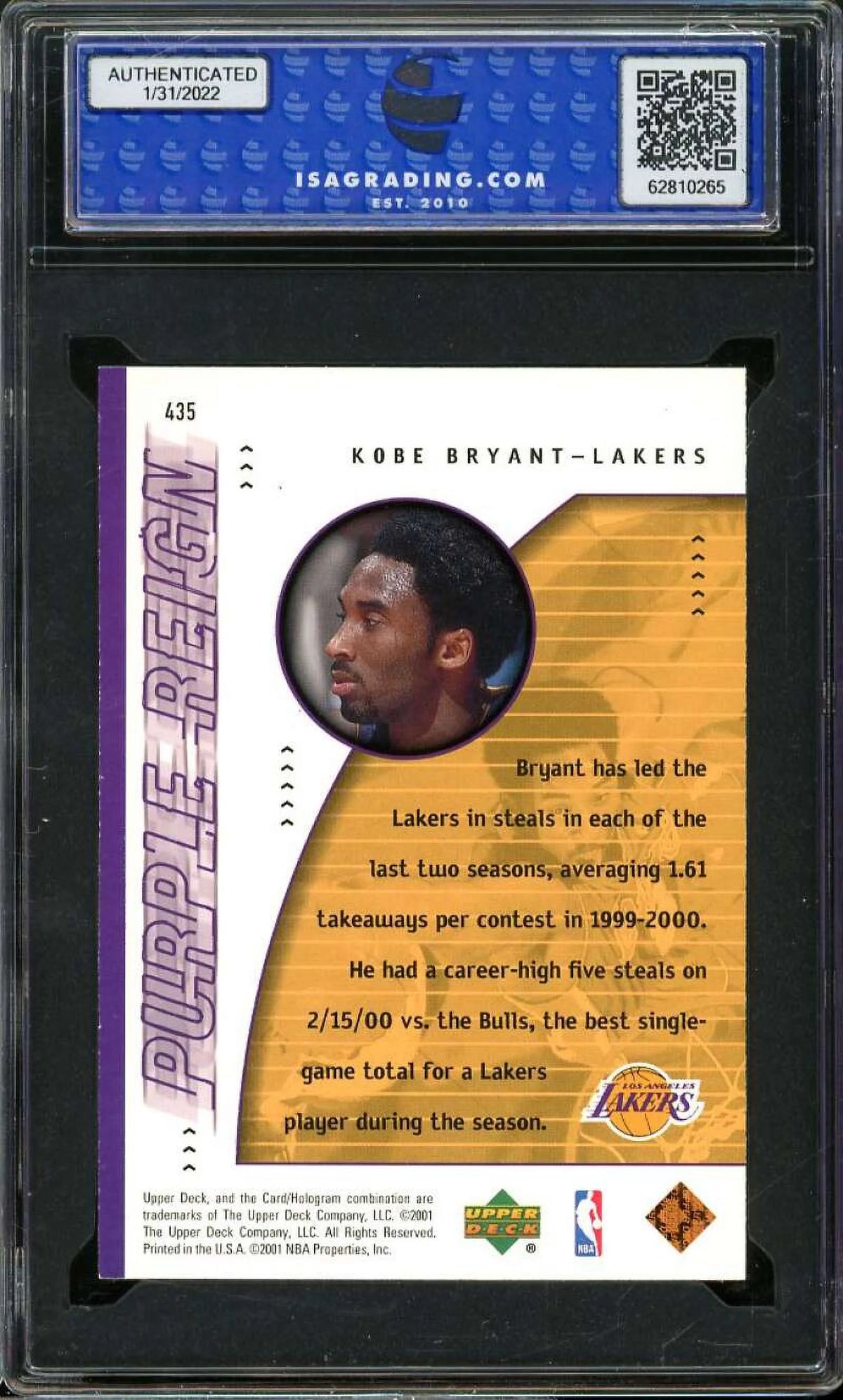 Kobe Bryant Card W37636