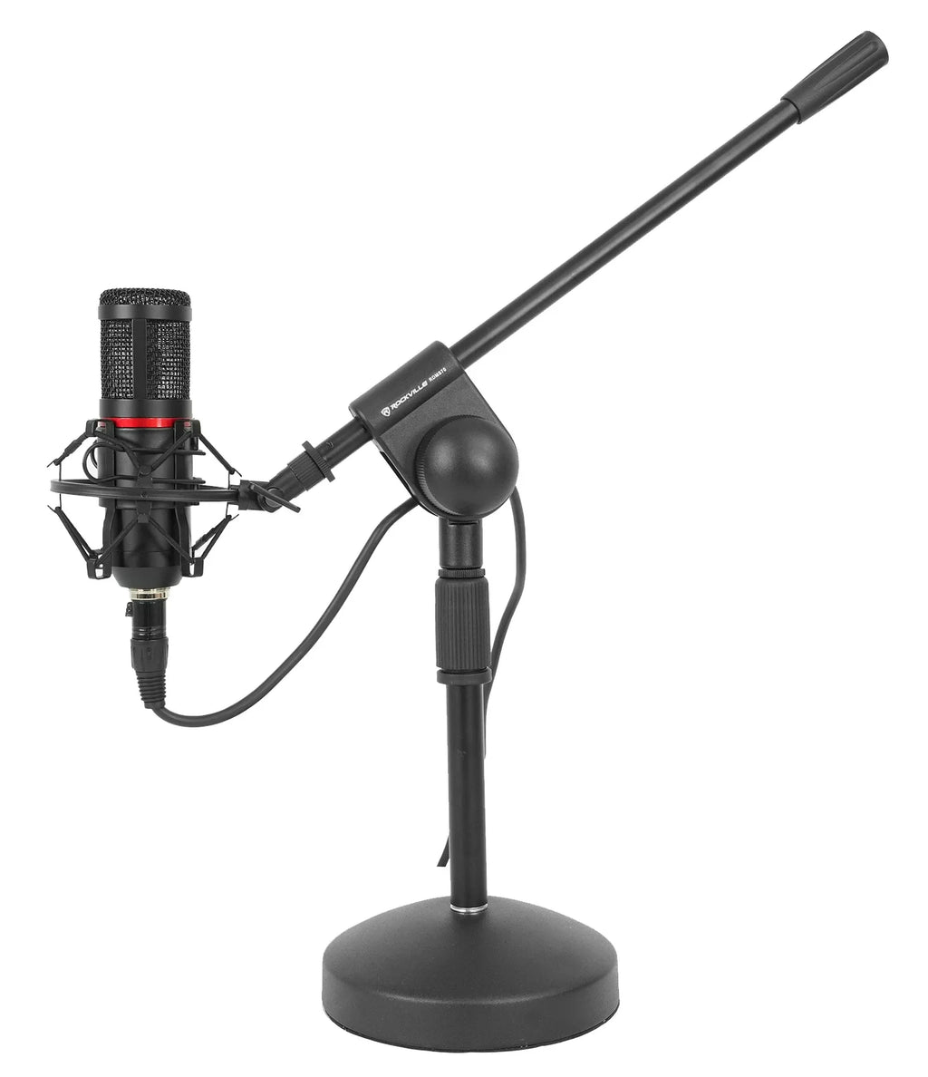 4-Person Podcasting with Mixer Headphones Amp Stands S151