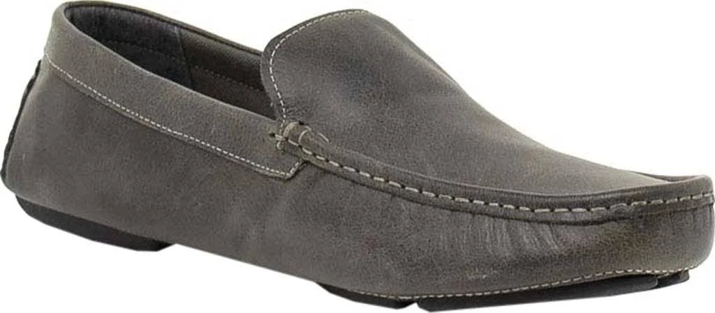 Charcoal Leather Driving Moccasins L87710