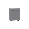 24x34.5x14 in. Shallow Base Cabinet with Metal Drawer Box in Gray J41778