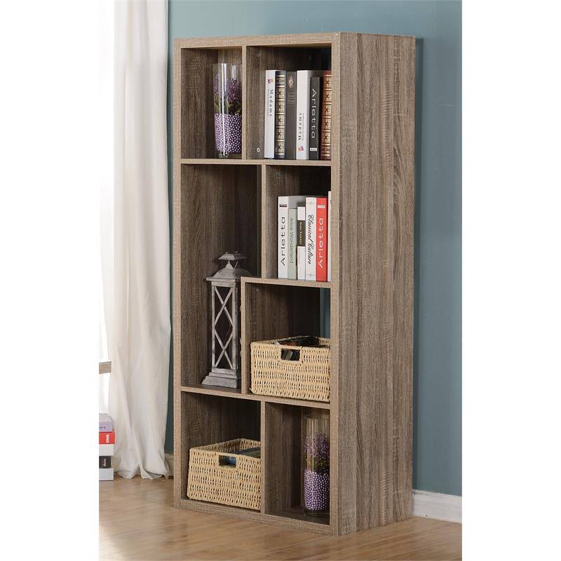 26x22 7 Compartment Wood Bookcase Room Divider O269