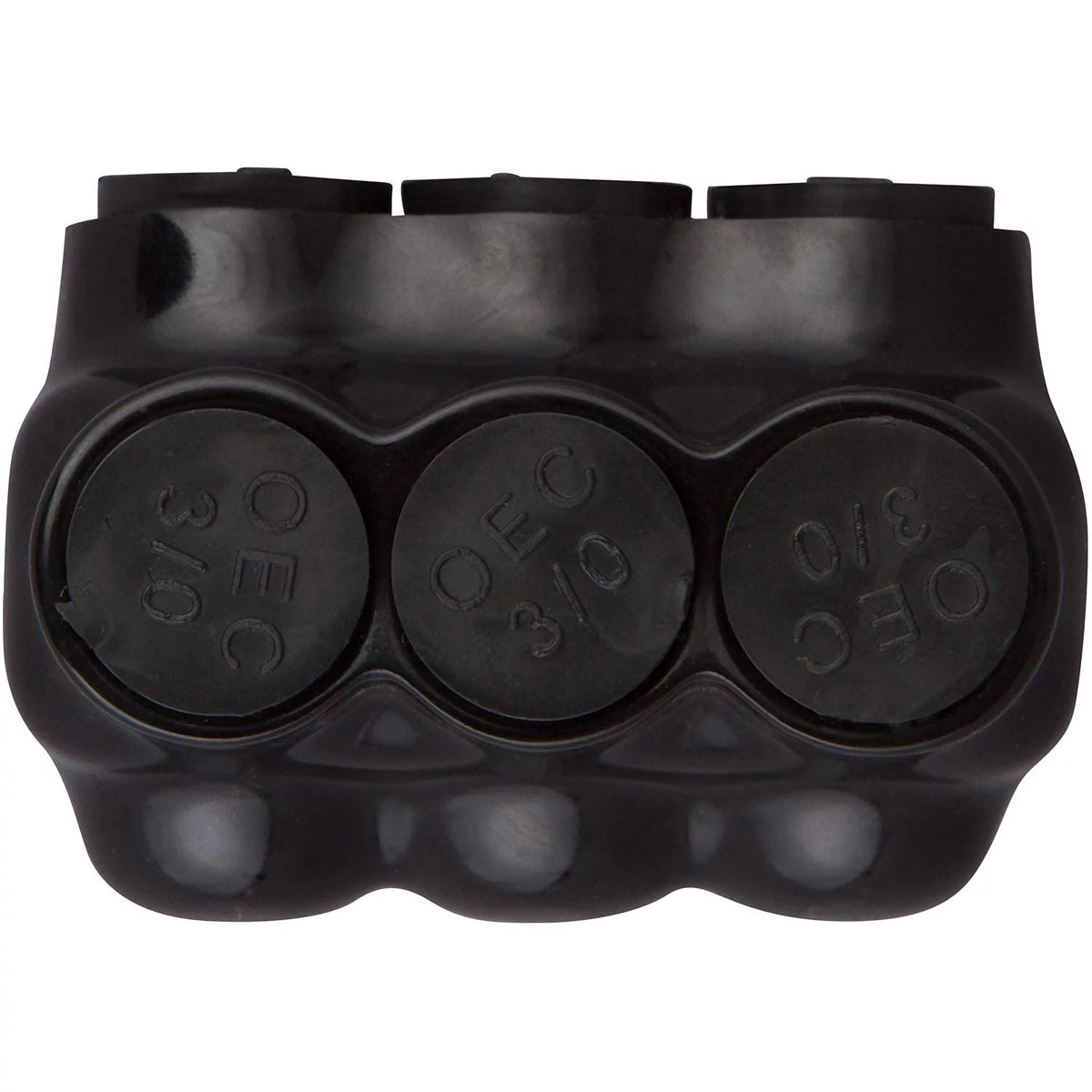 Black Insulated Multi-Cable Connector 3 Ports T7217
