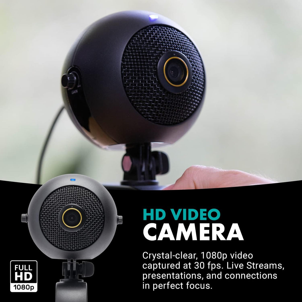 1080p HD Webcam and Condenser Microphone C6267