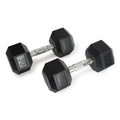 30lb Hex Rubber Dumbbell 1 Pair W7748