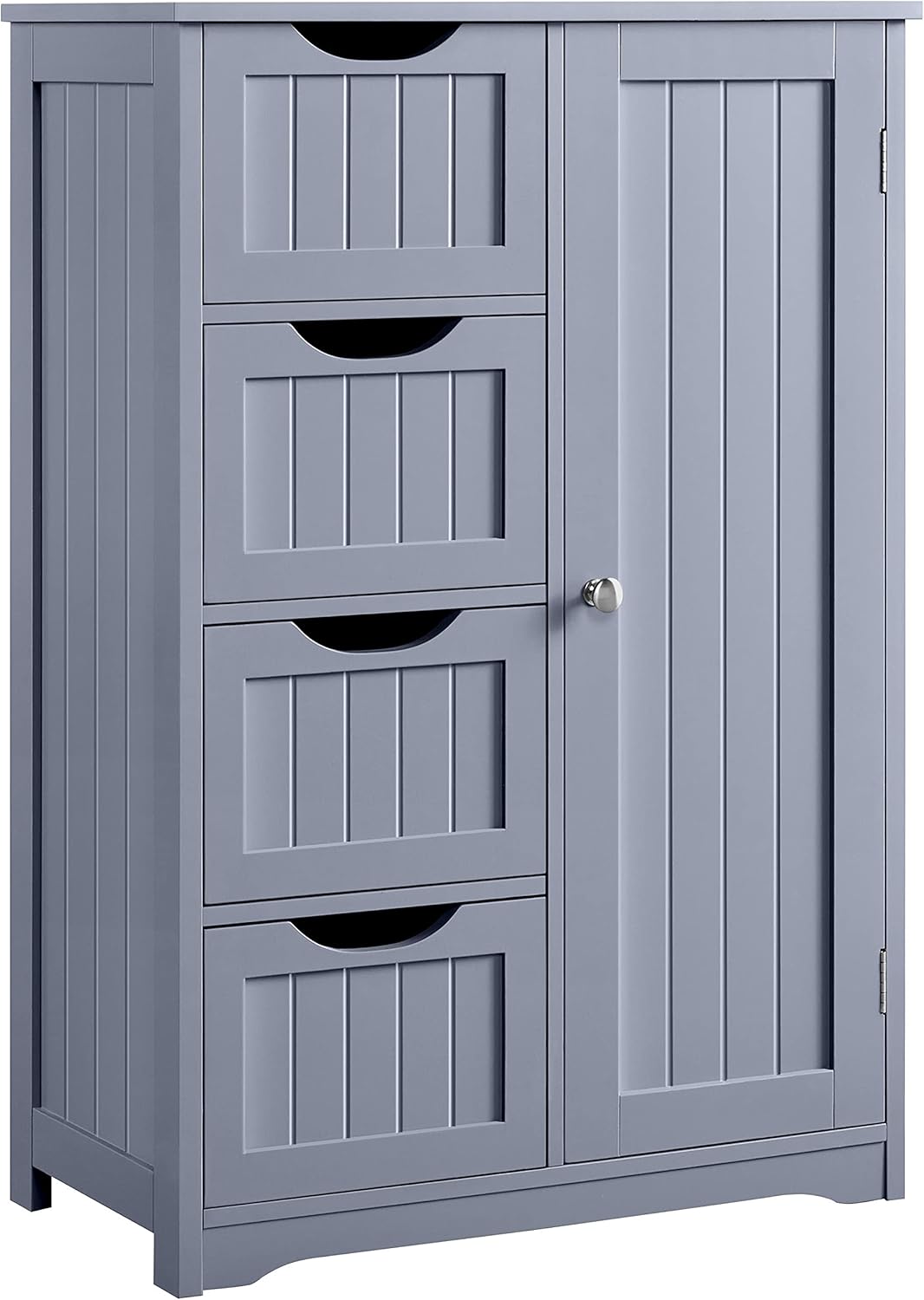Gray 4 Drawer Bathroom Floor Cabinet F3085