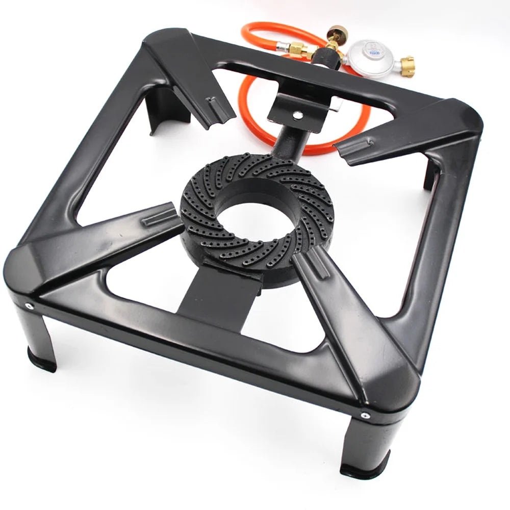 Cast Iron Camping Stove Portable Gas Stove Propane Stove Compact Cooktop U7874