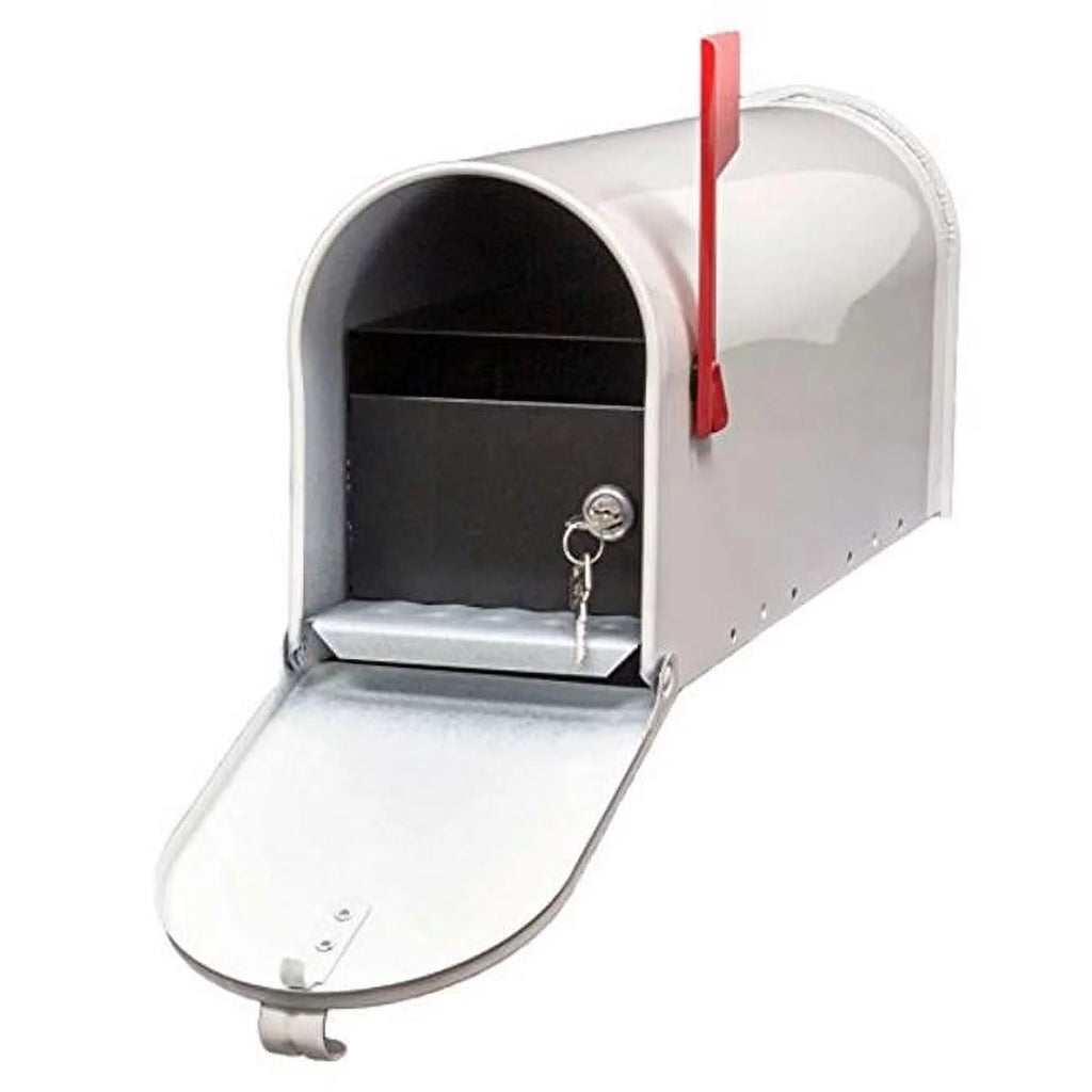 White Locking Mailbox L5876