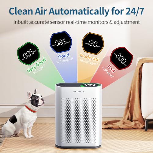 White Air Purifier for Large Room up to 2400 Ft² G53072
