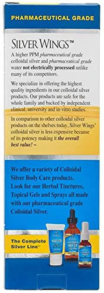 Colloidal Silver Bottle 8Oz 250PPM with Dropper 2Oz C7747