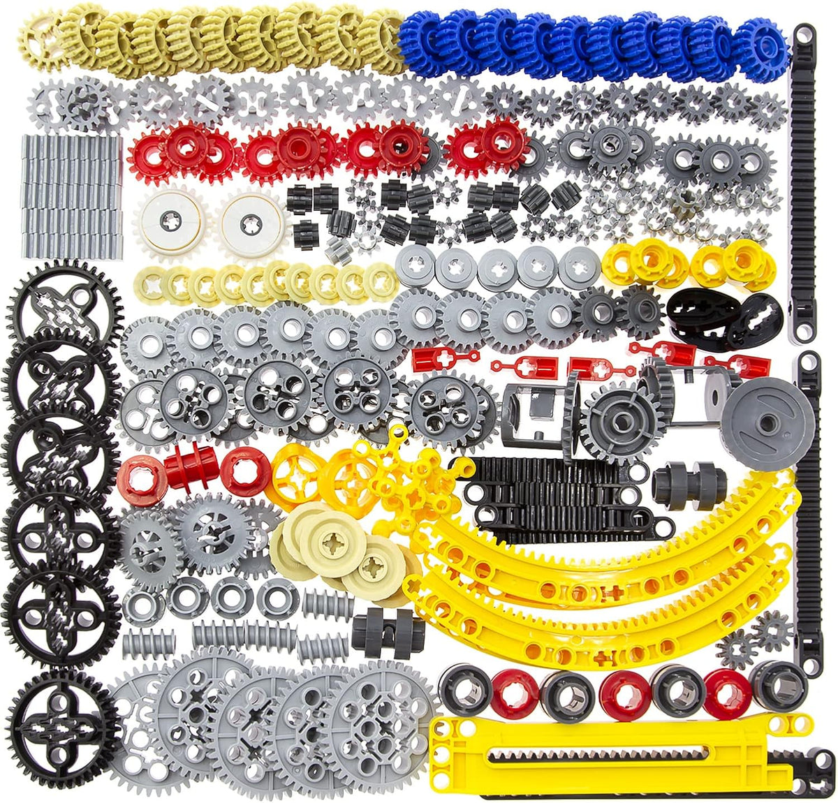 233pcs Technic Gears Axle Pin Connector Cam Worm Cogs Steering Parts Differential Engine Kit B138437