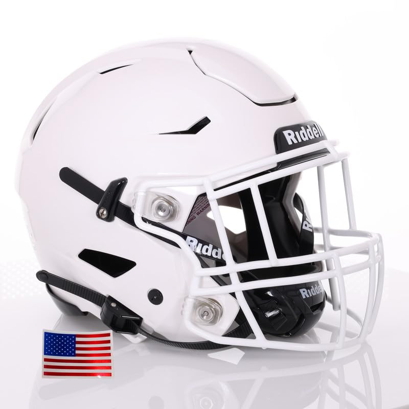 Adult Football Helmet with White Facemask C999086