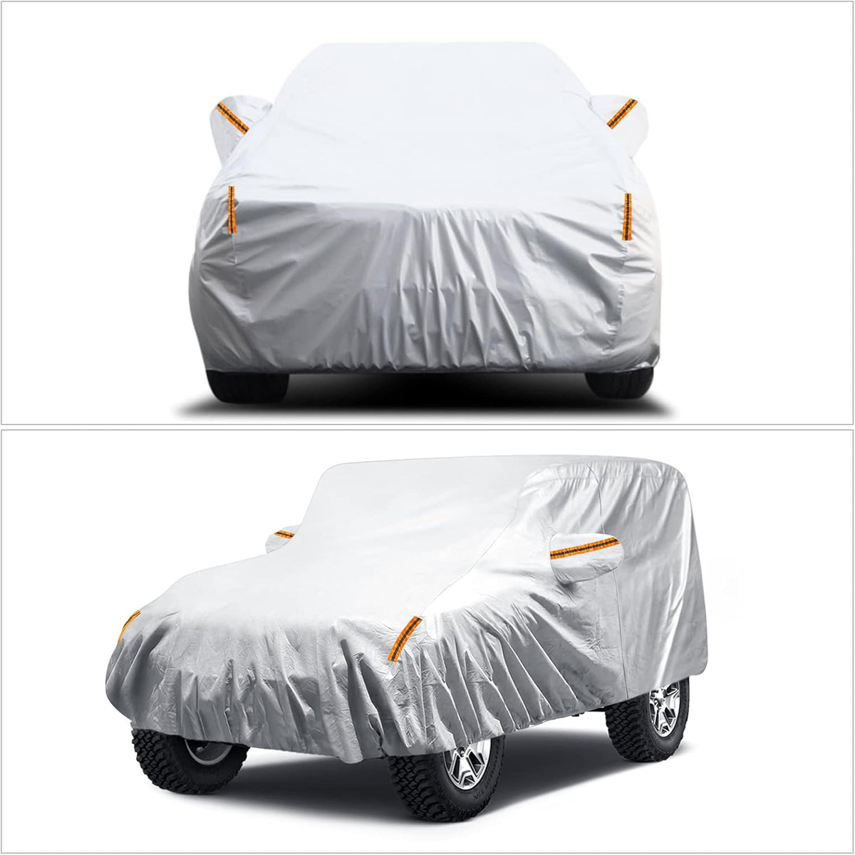 Waterproof Car Cover with Driver Door Zipper F5071