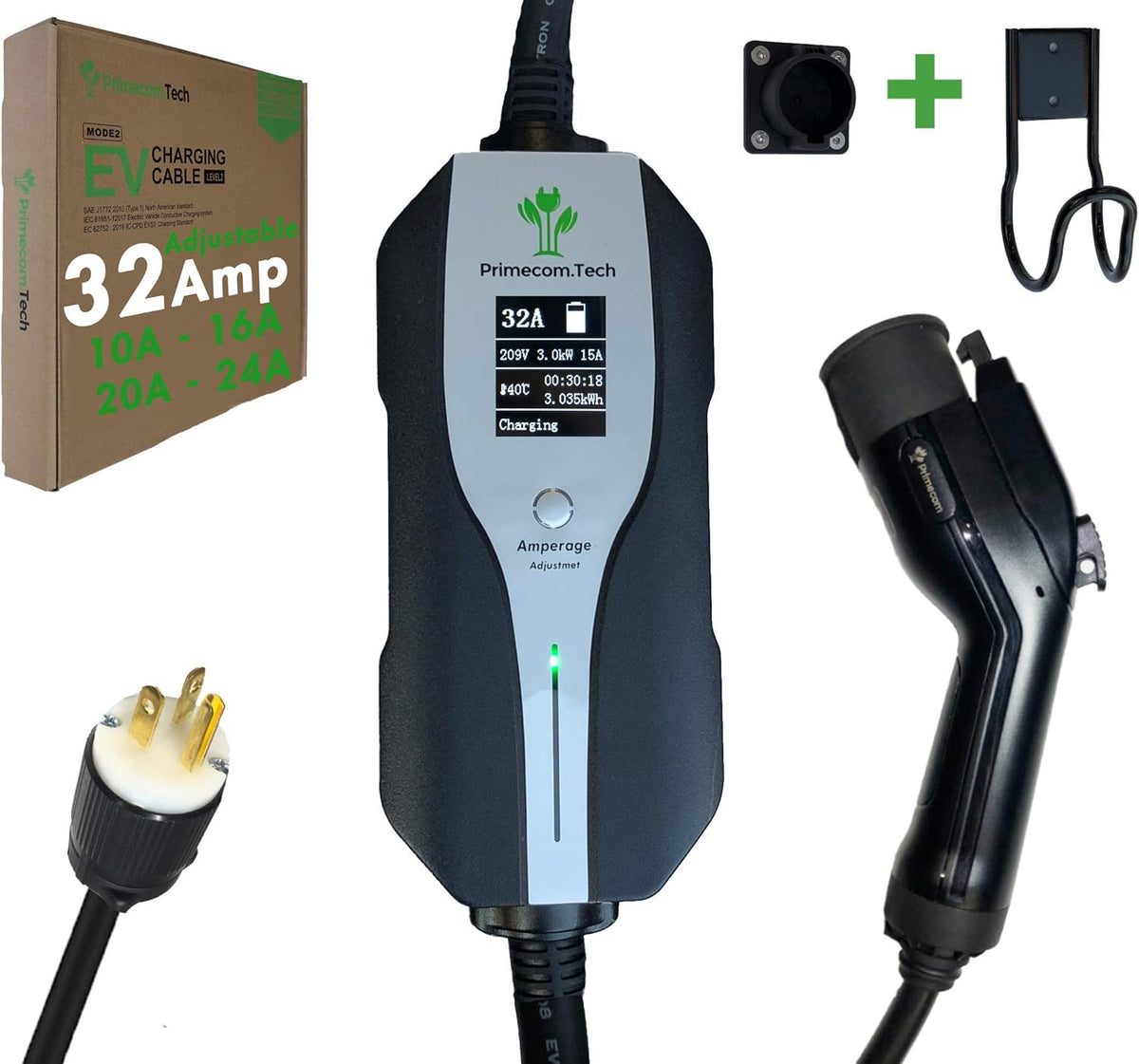 Level 2 Electric Vehicle Charger with 30Ft Cable C279757