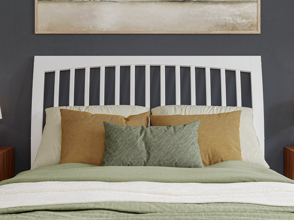 Queen Solid Wood Sleigh Platform Bed V36405
