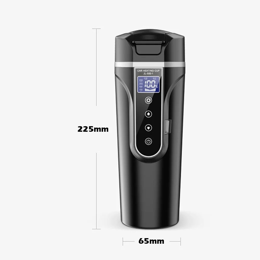 12.0V Car 24V Truck Heated Cup Electric Kettle with LCD Display C912