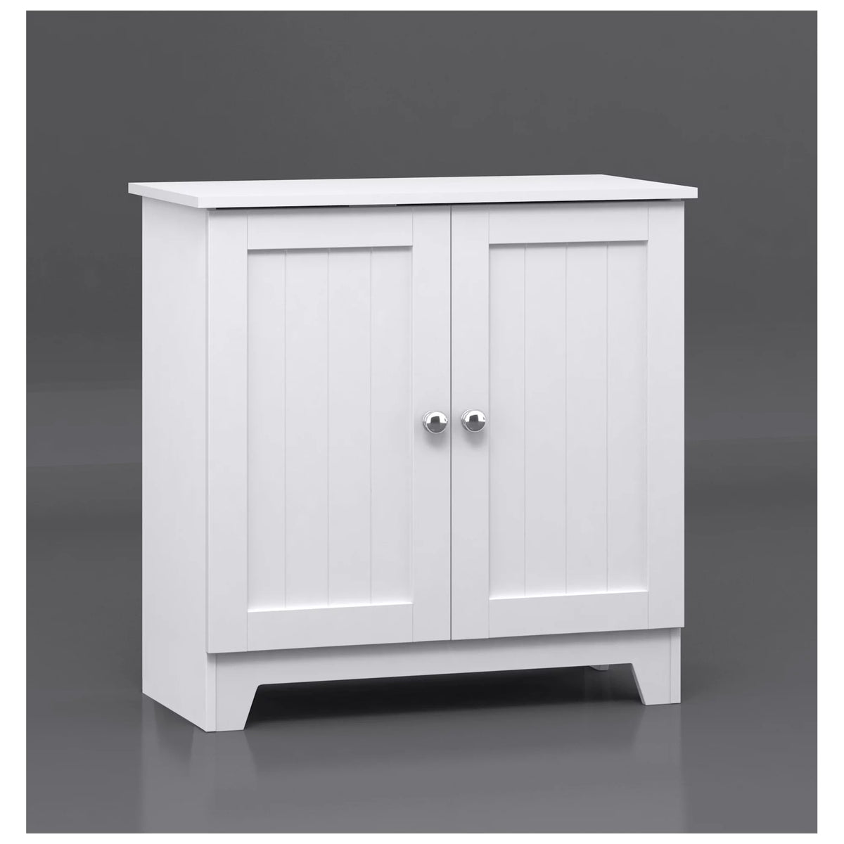 White Double Door Cabinet Q8599