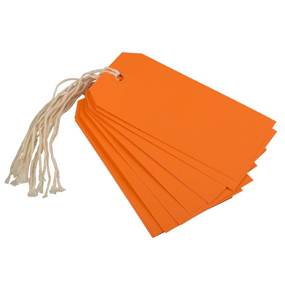 Orange 1000/Carton Gift Tags with String O955398
