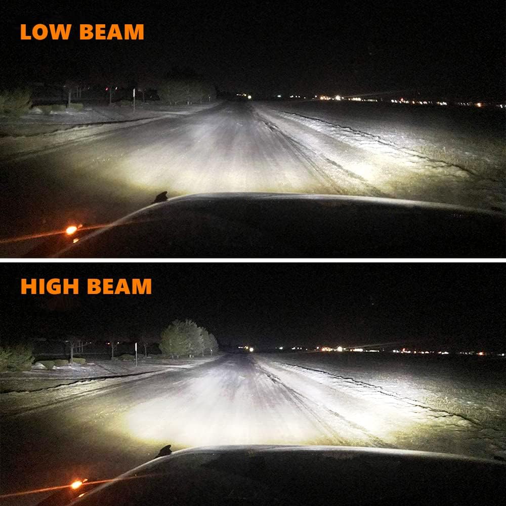 5x7 LED Headlight 87W Sealed Beam Halo Angel Eyes DRL, Pack of 2 L862407