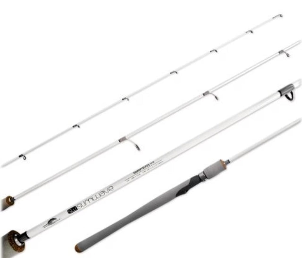 Slim Wave White Jigging Spinning Rod 6'4" Medium Heavy A660