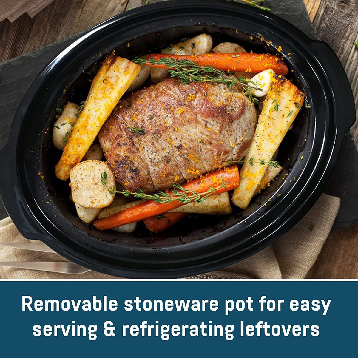 8.5 Quart Programmable Electric Slow Cooker D772