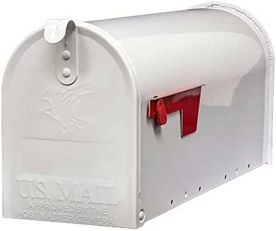 White Locking Mailbox L5876