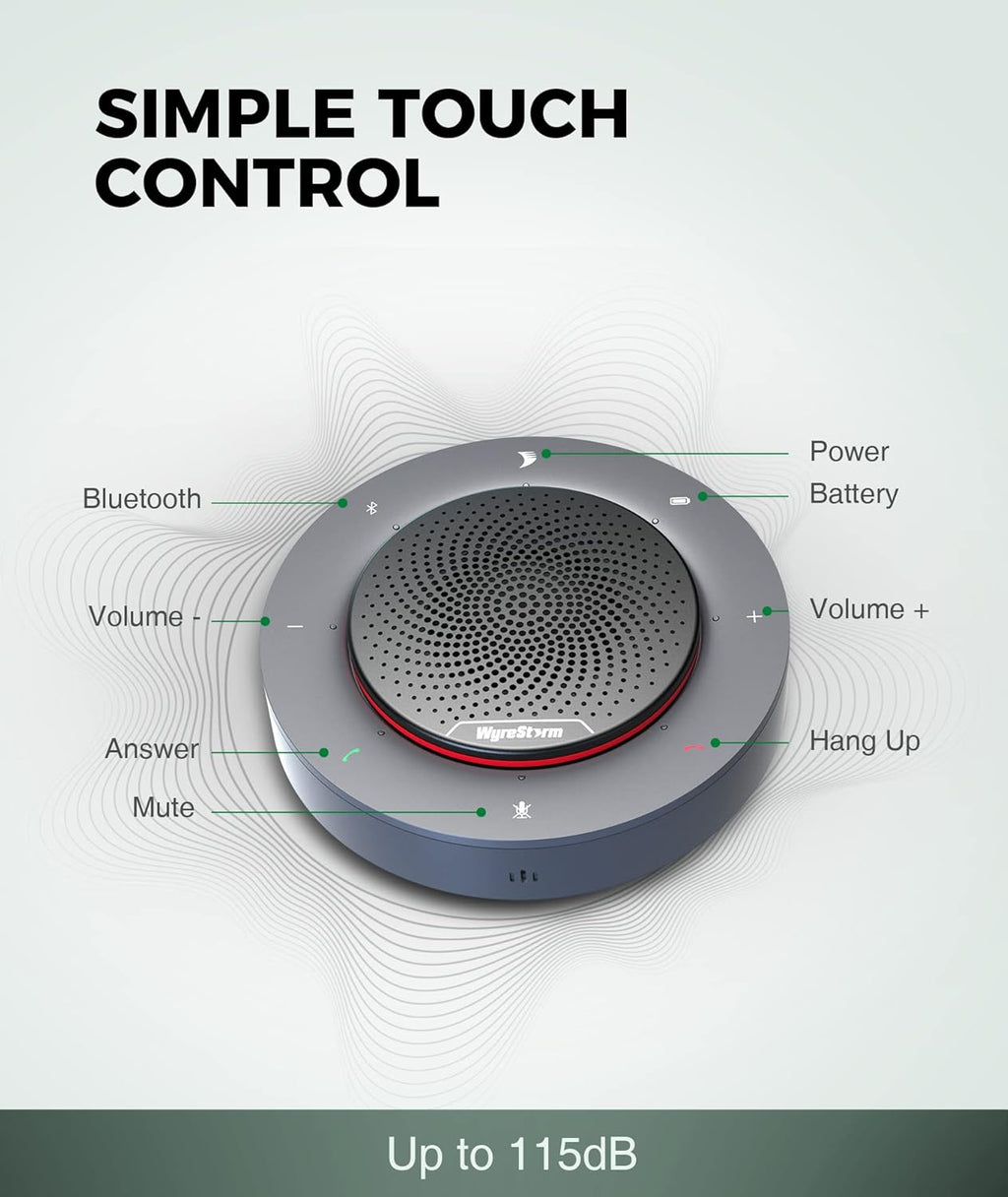 Conference Speaker with 4 Noise-canceling Mics and USB-C Docking Function V760