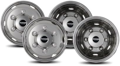 19.5" Stainless Steel Wheel Simulator Rear Tag-Axle Kit O115