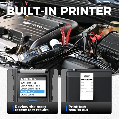 12V 24V 100-2000CCA Lead-Acid Battery Tester with Built-in Printer S761