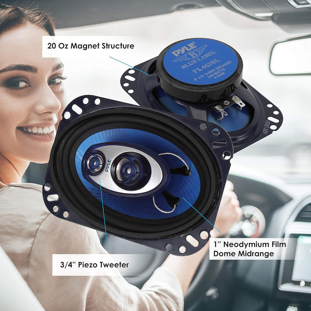 4'' x 6'' Three Way Speaker System 240 Watt 4 Ohm P934