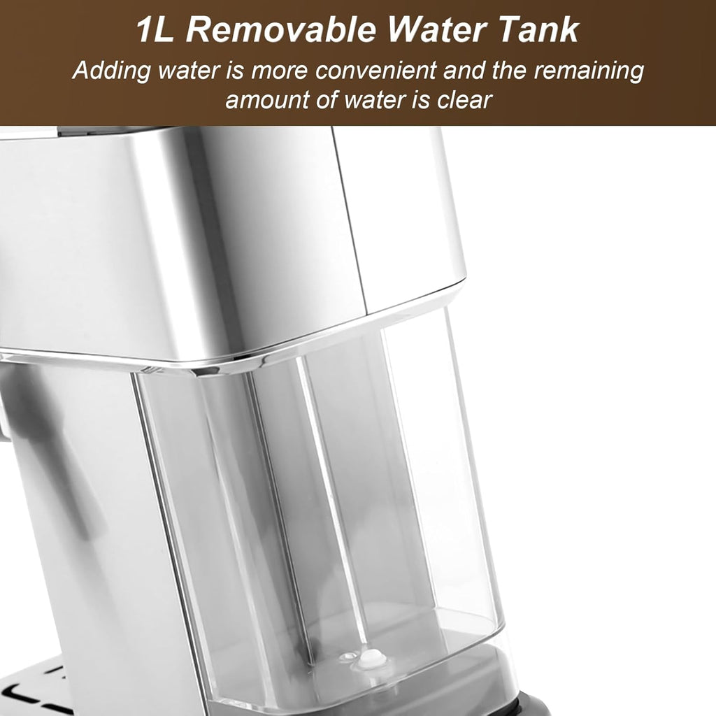 15 Bar Espresso Machine with Milk Frother Steamer G62027
