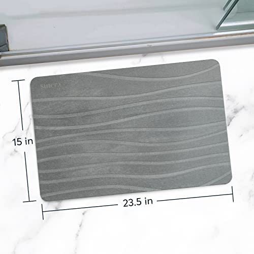 Gray Stone Bath Mat V6763