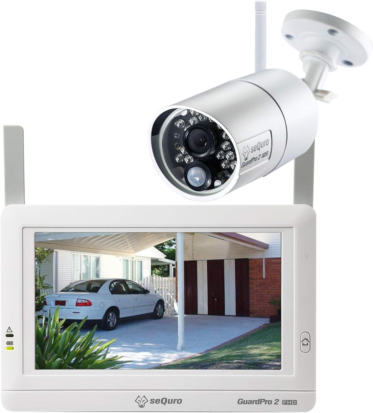 Wireless Security Camera System with Monitor, 1080P Night Vision X61047
