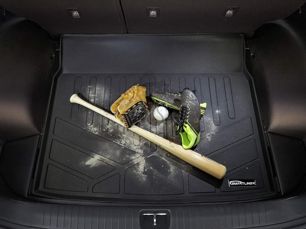 Custom Fit Floor Mats 2 Rows and Cargo Liner Set Black F7720