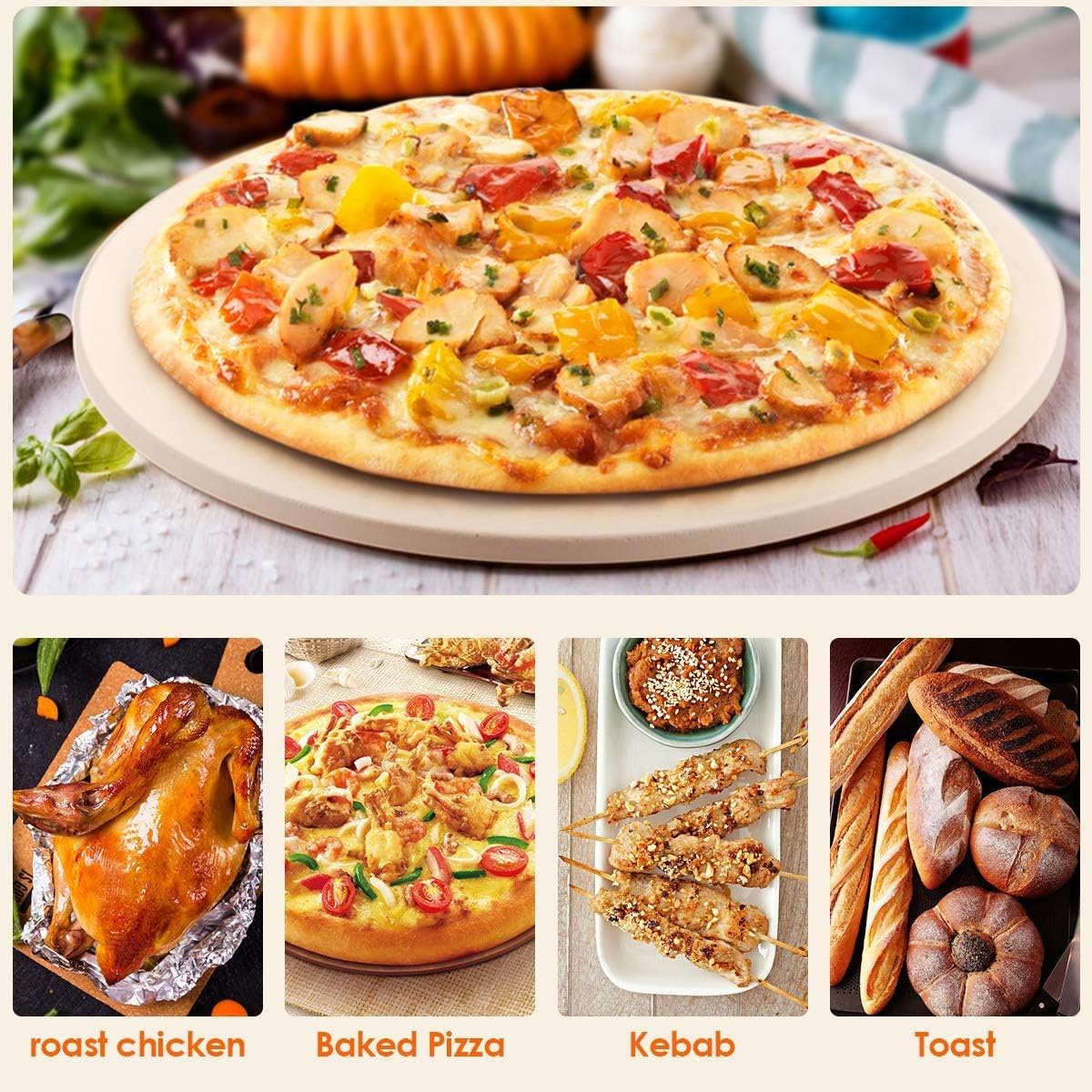 12 Inch Ceramic Pizza Stone S577457