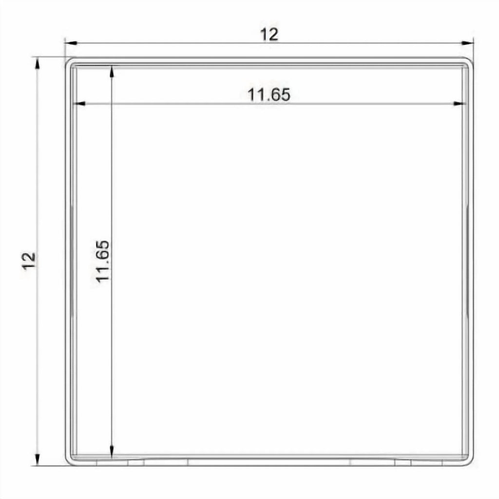 12" x 12" x 8" Open Front Storage Bin T736522