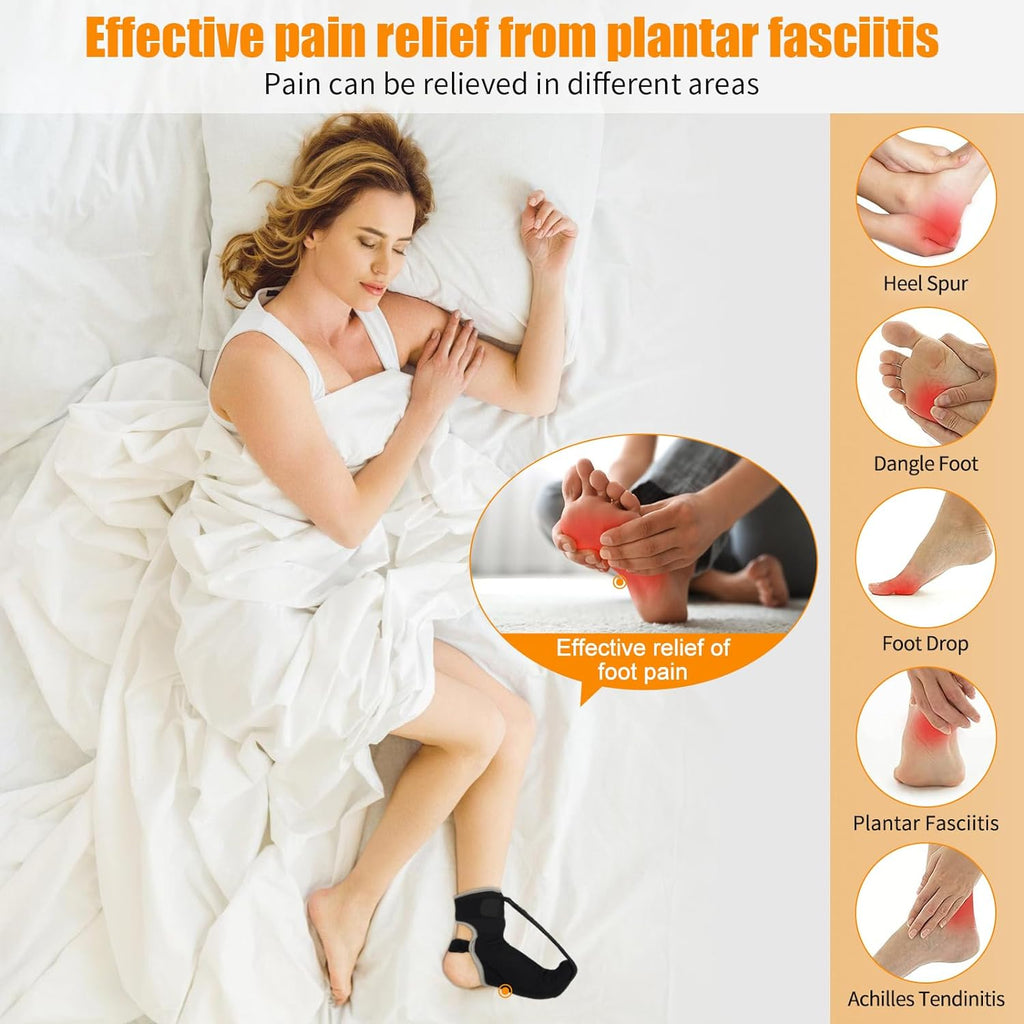 Black Plantar Fasciitis Night Splint Brace (Small) P875930