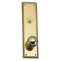 Polished Brass Single Cylinder Entrance Knobset W714694